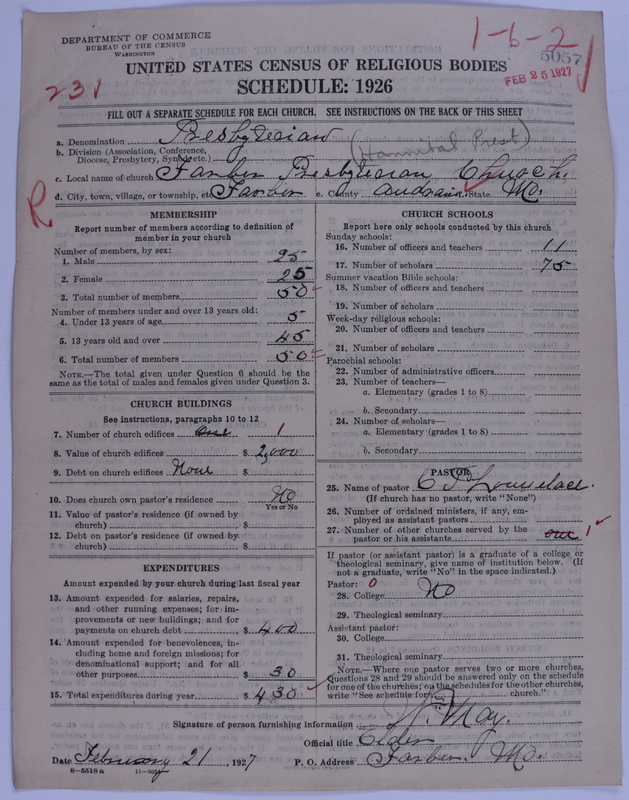 Scan of Presbyterian Church in the United States of America: 5057