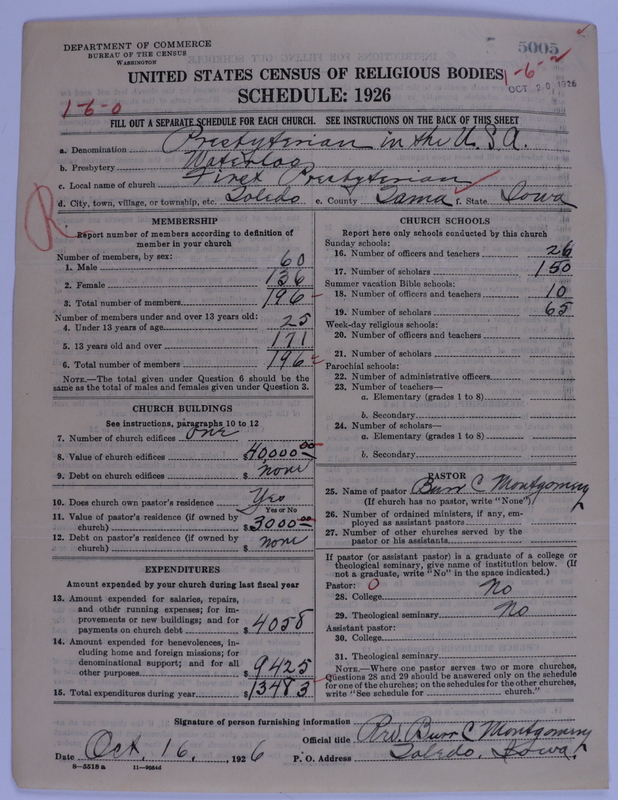 Scan of Presbyterian Church in the United States of America: 5005