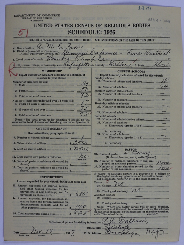 Scan of African Methodist Episcopal Zion Church: 1479