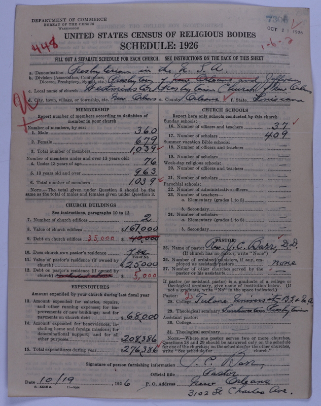 Scan of Presbyterian Church in the United States of America: 7306