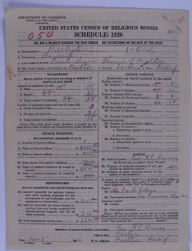 Scan of Presbyterian Church in the United States of America: 8875