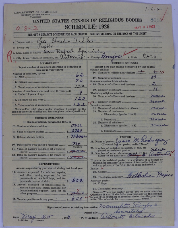 Scan of Presbyterian Church in the United States of America: 8010