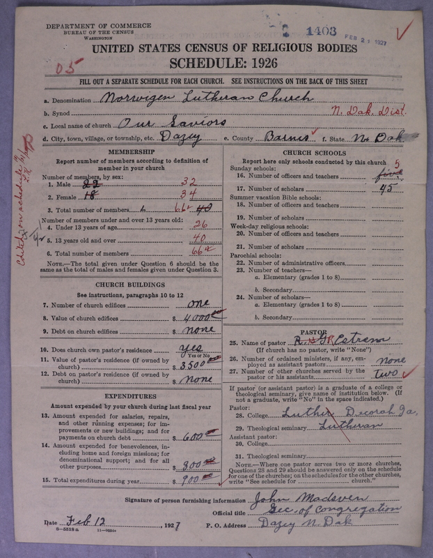 Scan of Norwegian Lutheran Church of America: 1403