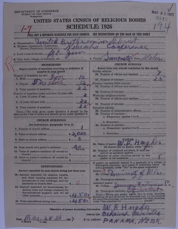 Scan of Church of the United Brethren in Christ: 2117