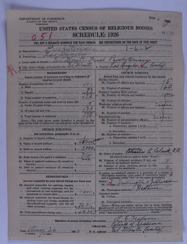 Scan of Presbyterian Church in the United States of America: 8726