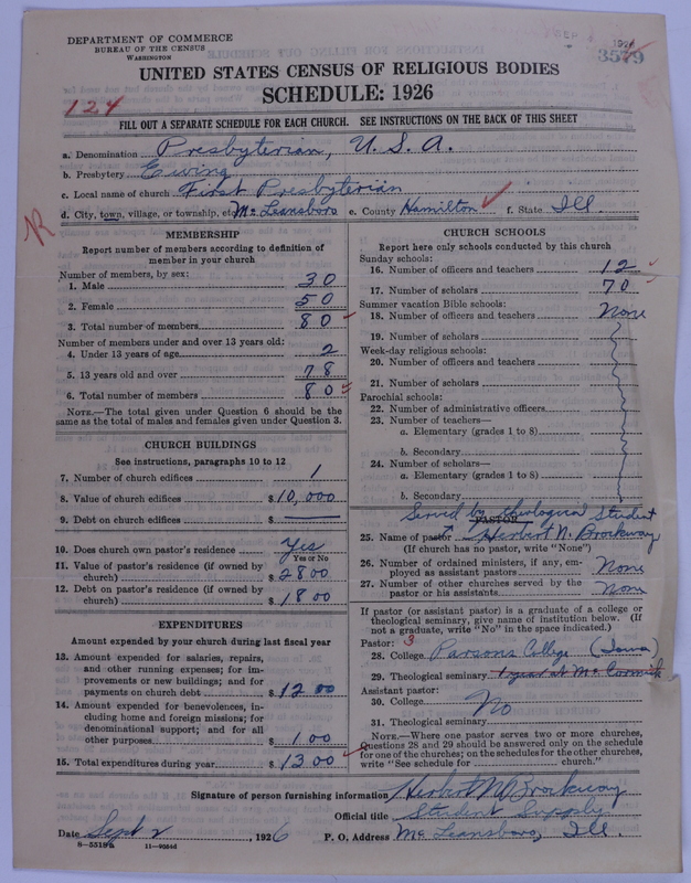 Scan of Presbyterian Church in the United States of America: 3579