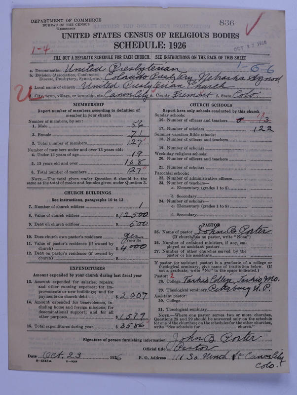 Scan of United Presbyterian Church of North America: 836