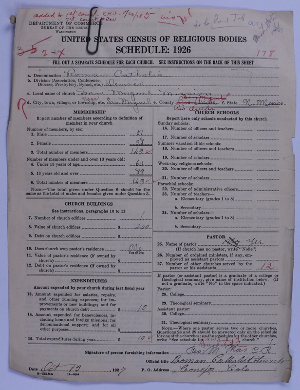 Scan of Roman Catholic Church: