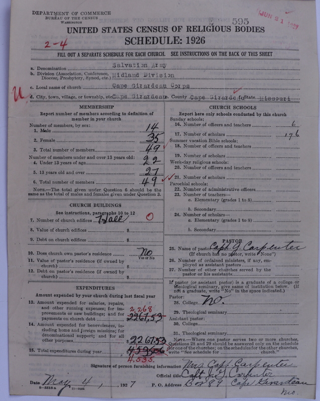 Scan of Salvation Army: 595