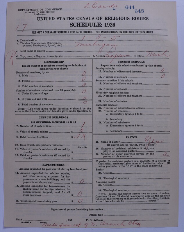 Scan of Methodist Protestant Church: 644