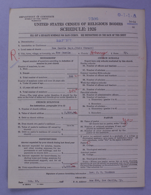 Scan of Negro Baptists: 7306