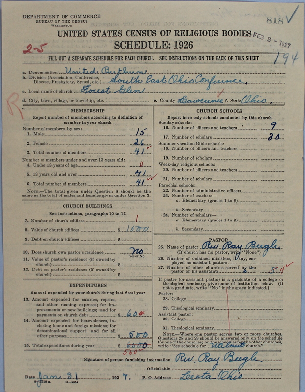 Scan of Church of the United Brethren in Christ: 818