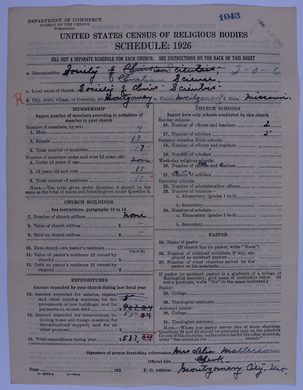 Scan of Church of Christ, Scientist: 1043