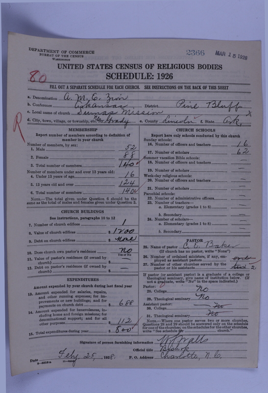 Scan of African Methodist Episcopal Zion Church: 2366