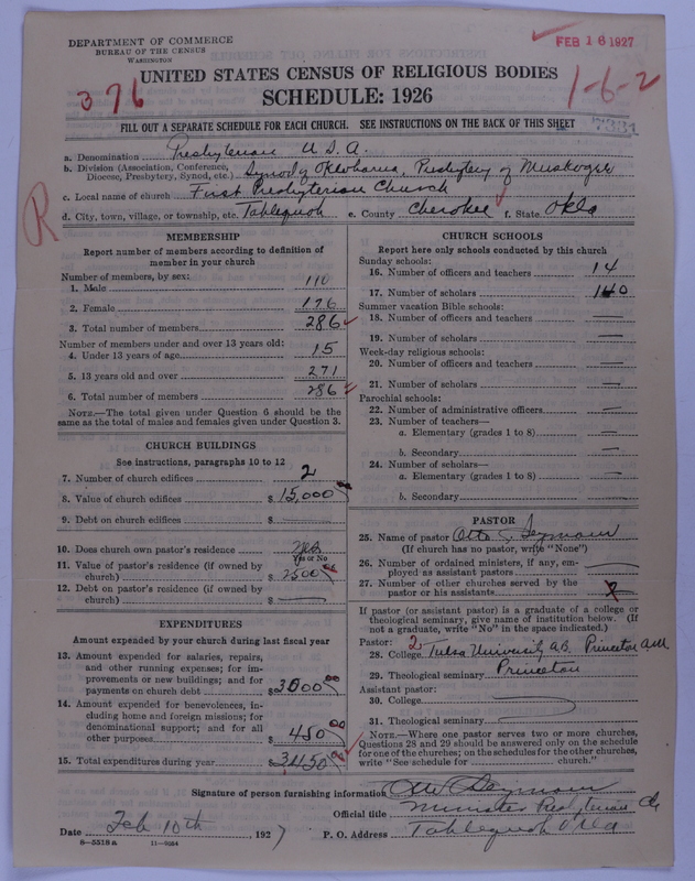 Scan of Presbyterian Church in the United States of America: 7331