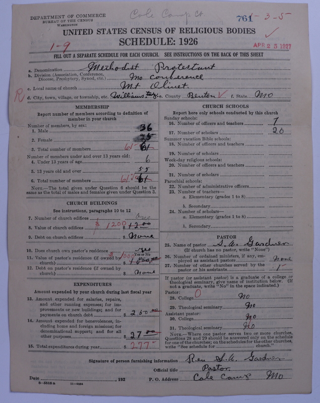 Scan of Methodist Protestant Church: 761