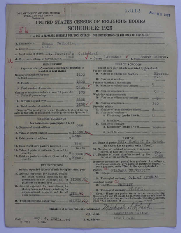 Scan of Roman Catholic Church: 12112