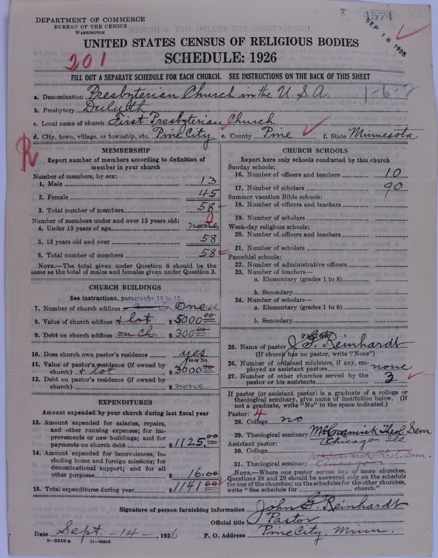 Scan of Presbyterian Church in the United States of America: 4574