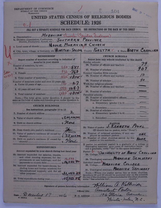 Scan of Moravian Church in America: 104