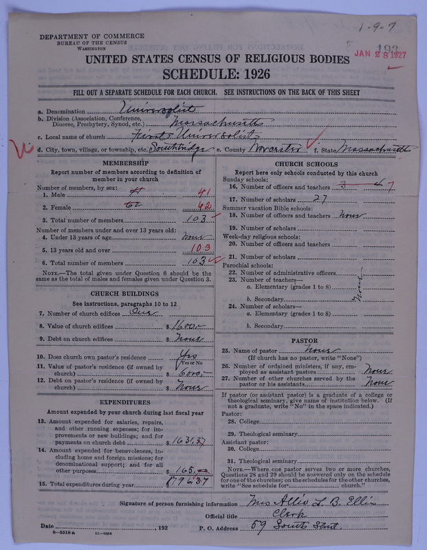 Scan of Universalist Church: 193