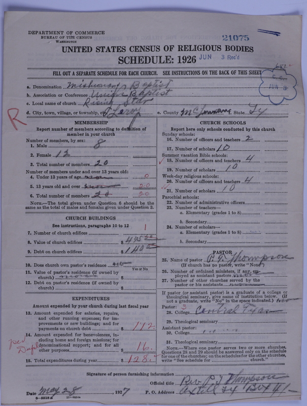 Scan of Negro Baptists: 21075