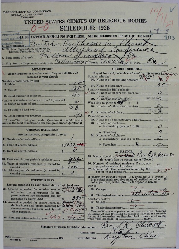 Scan of Church of the United Brethren in Christ: 105