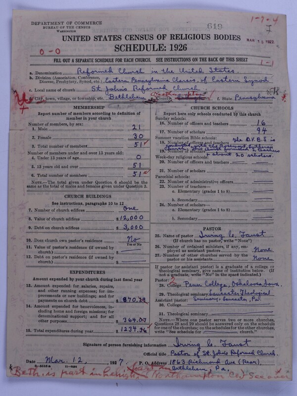 Scan of Reformed Church in the United States: 619