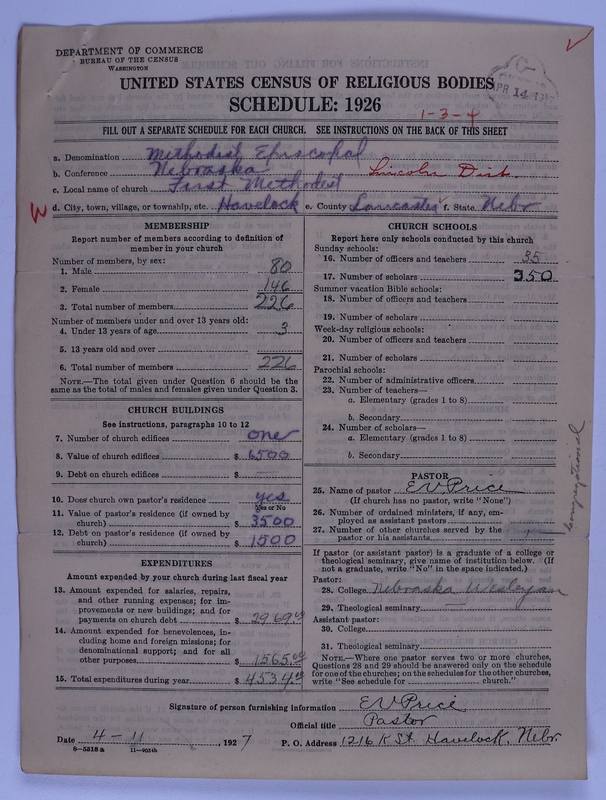 Scan of Federated Churches: