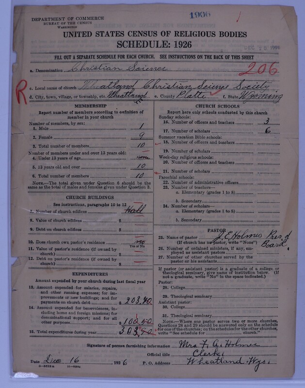 Scan of Church of Christ, Scientist: 1906