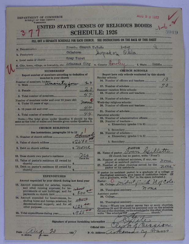 Scan of Presbyterian Church in the United States of America: 5919