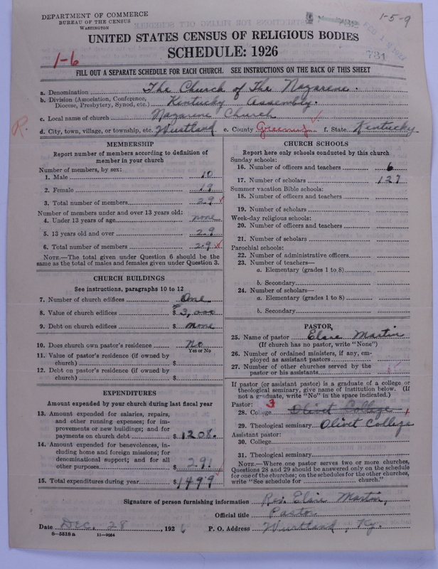 Scan of Church of the Nazarene: 731