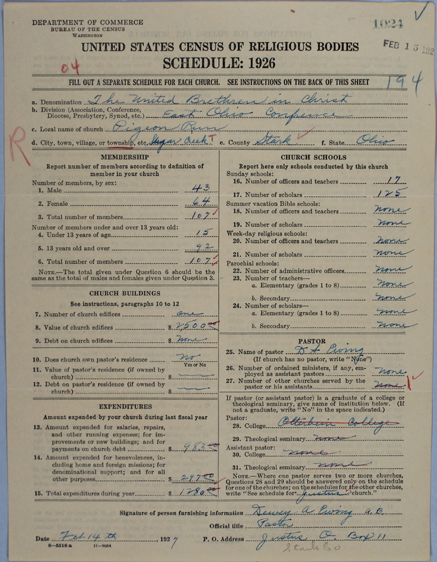 Scan of Church of the United Brethren in Christ: 1024