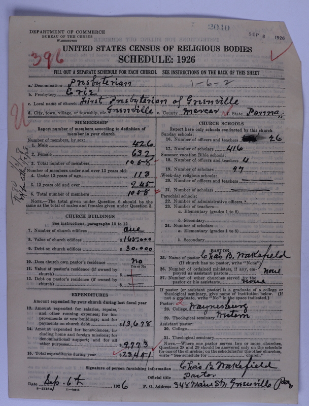 Scan of Presbyterian Church in the United States of America: 2040