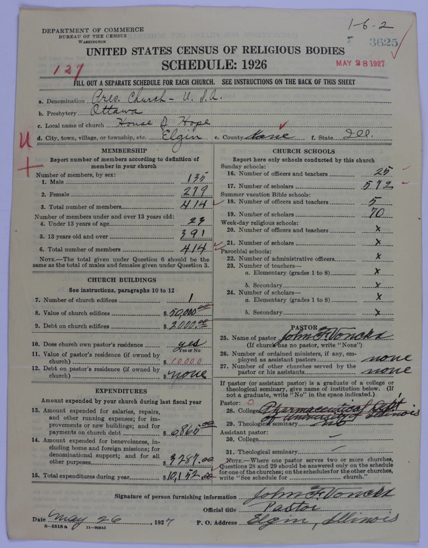 Scan of Presbyterian Church in the United States of America: 3625