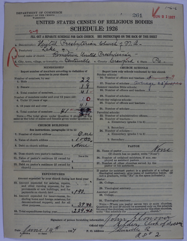Scan of United Presbyterian Church of North America: 261