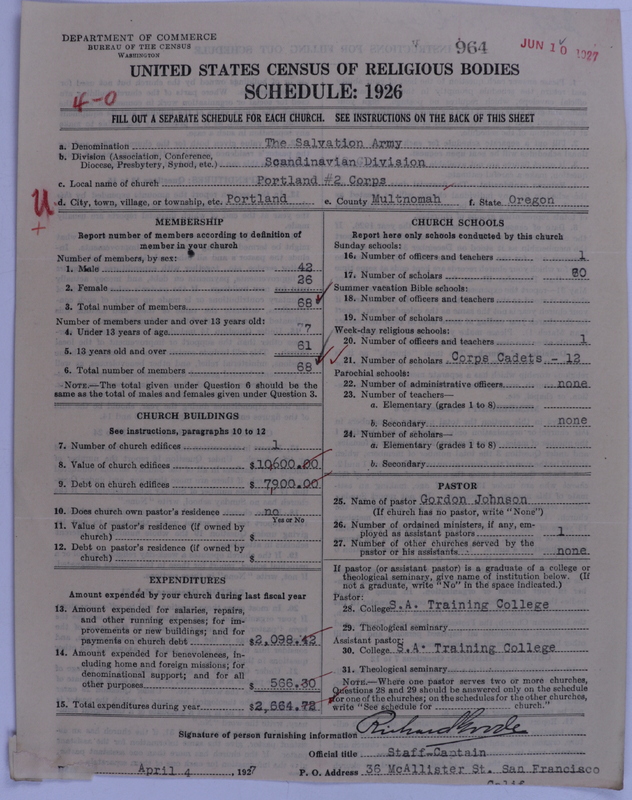 Scan of Salvation Army: 964