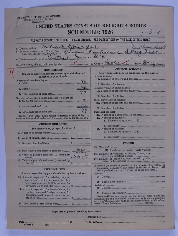 Scan of Federated Churches:
