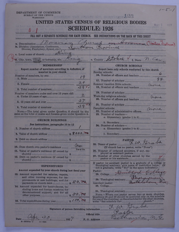 Scan of Moravian Church in America: 123