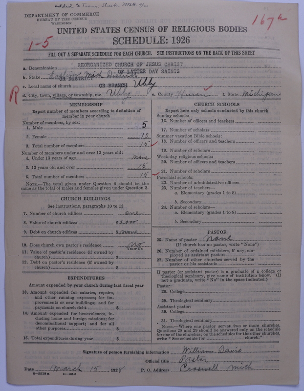 Scan of Reorganized Church of Jesus Christ of Latter Day Saints: 167a