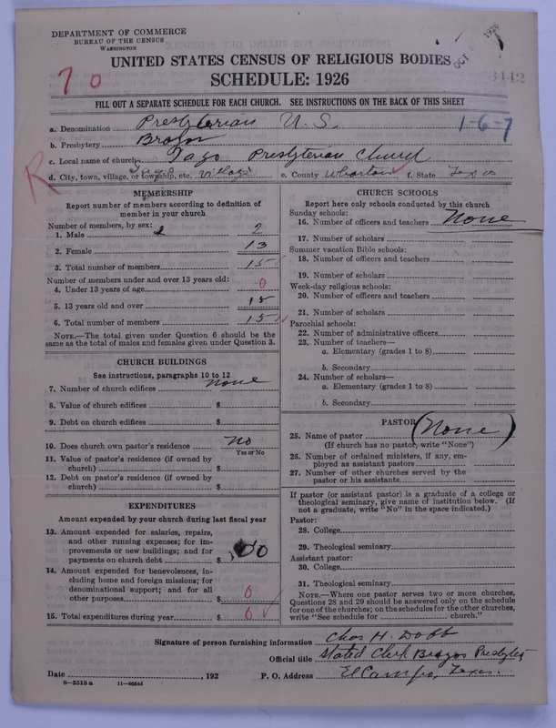 Scan of Presbyterian Church in the United States: 3442