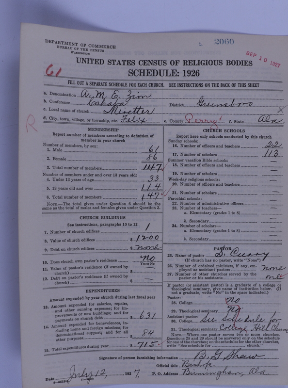 Scan of African Methodist Episcopal Zion Church: 2060