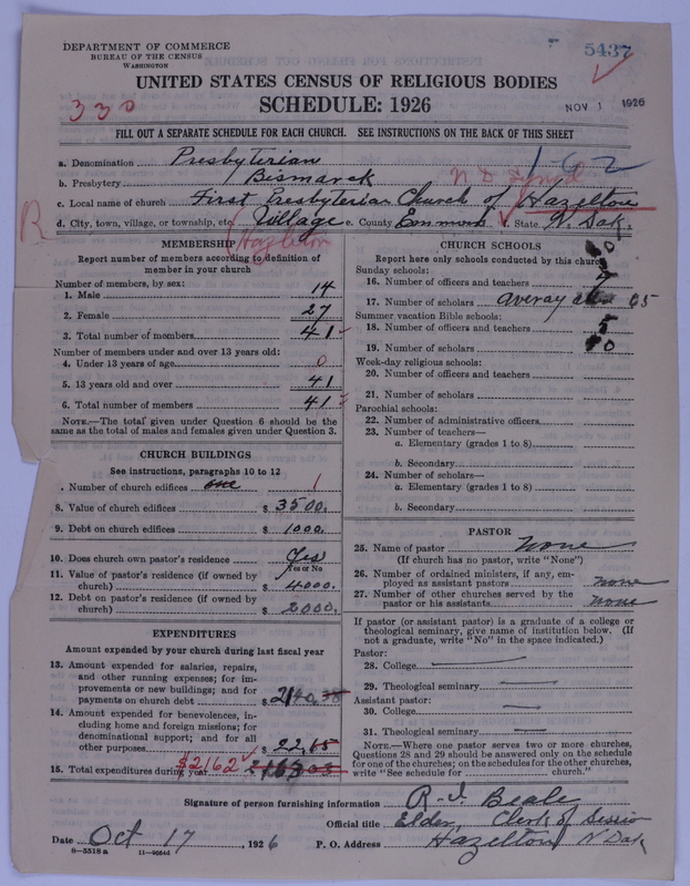 Scan of Presbyterian Church in the United States of America: 5437