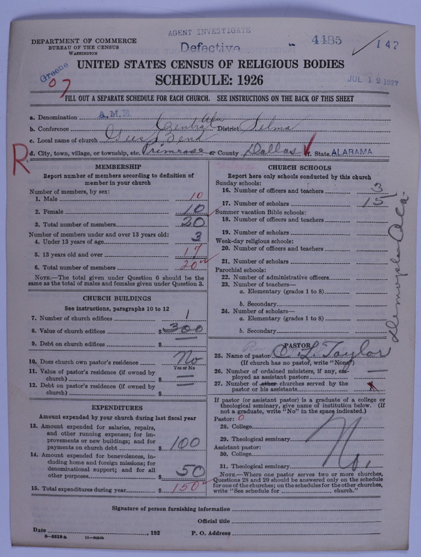 Scan of African Methodist Episcopal Church: 4485