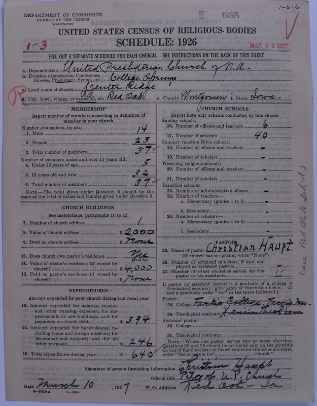Scan of United Presbyterian Church of North America: 688