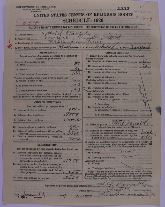 Scan of Methodist Episcopal Church: 1552