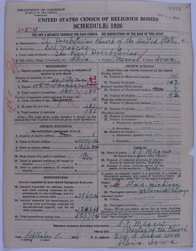 Scan of Presbyterian Church in the United States of America: 4921
