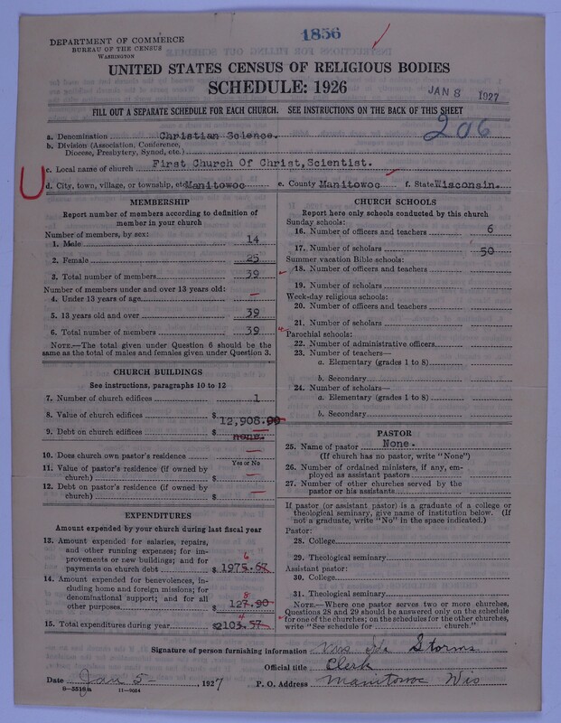 Scan of Church of Christ, Scientist: 1856