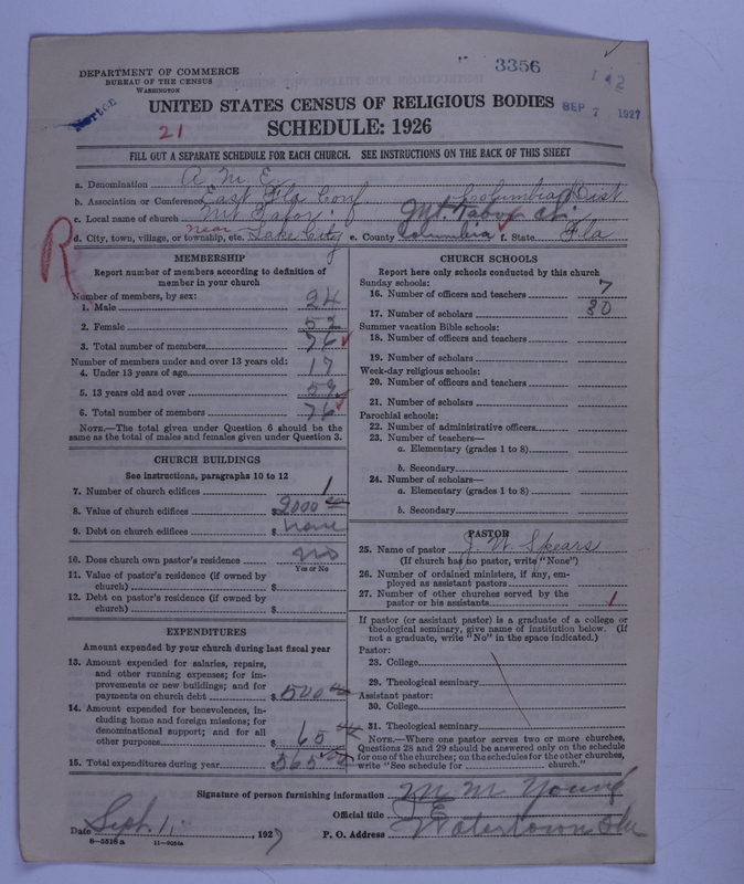 Scan of African Methodist Episcopal Church: 3356