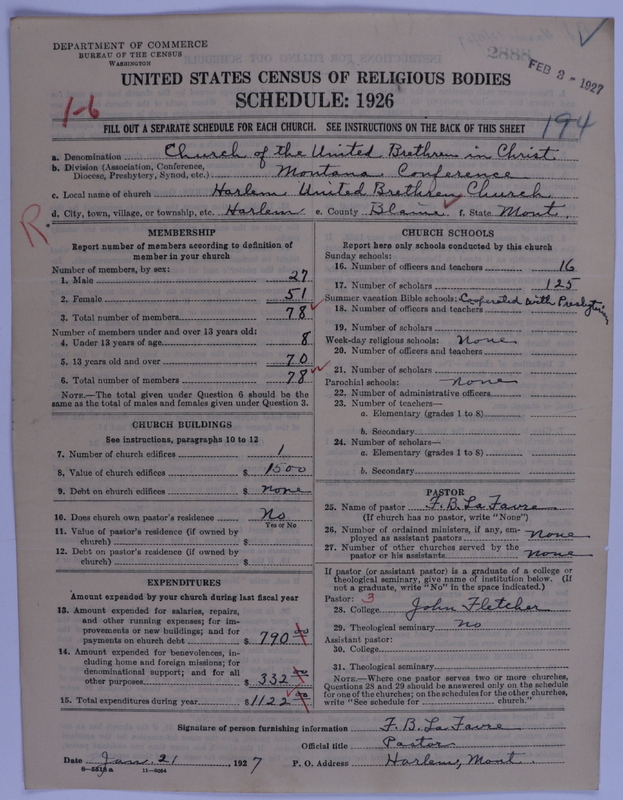 Scan of Church of the United Brethren in Christ: 2888