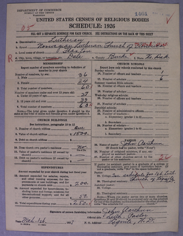 Scan of Norwegian Lutheran Church of America: 1461